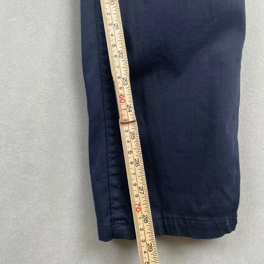 Zara Man Basic Collection Navy Blue Slim Fit Classic Chino Tailored Pants Men 34